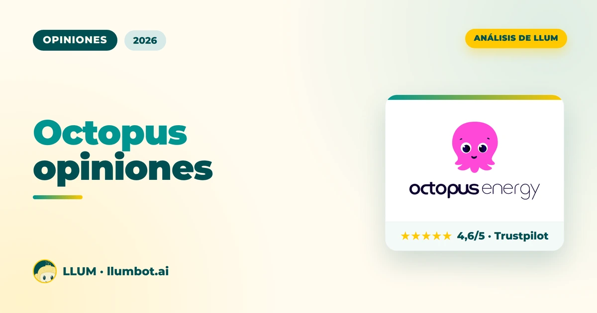 Octopus opiniones 2026 — valoración 4,6/5 en Trustpilot