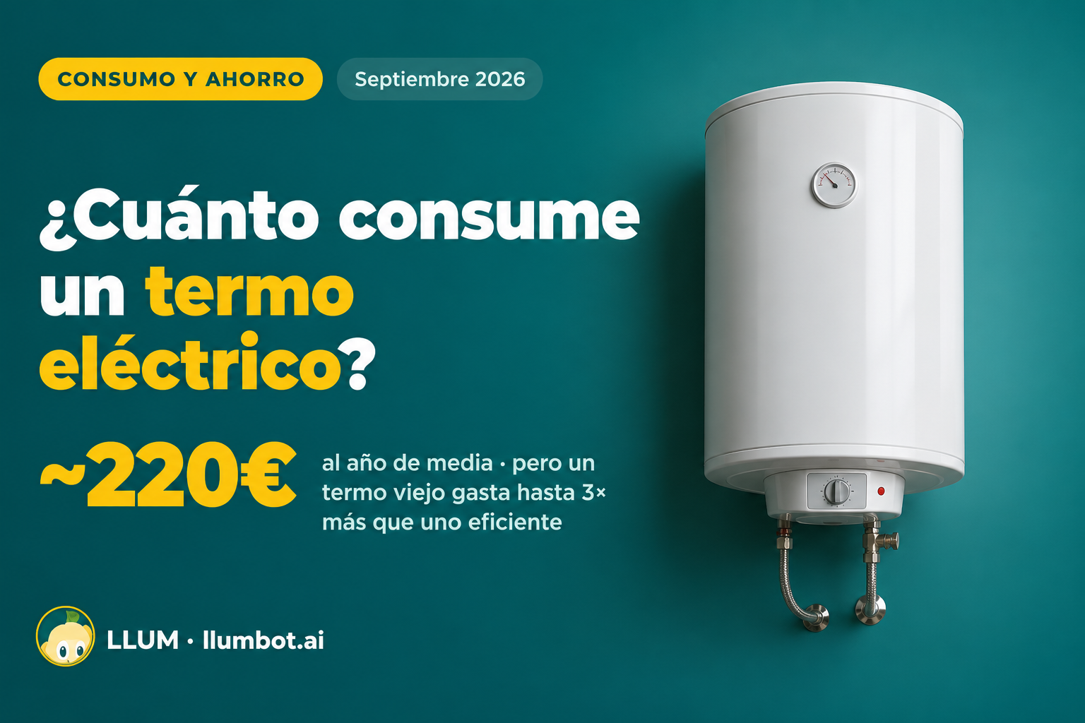 Cuánto consume un termo eléctrico al año según su eficiencia