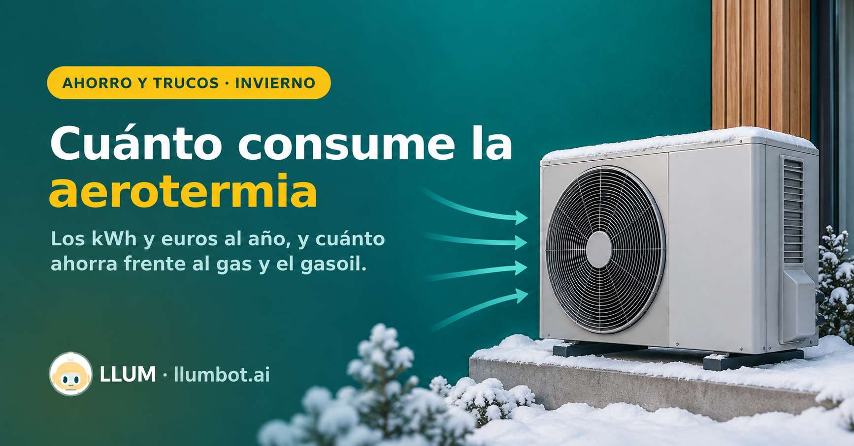 Consumo de la aerotermia al año en kWh y euros