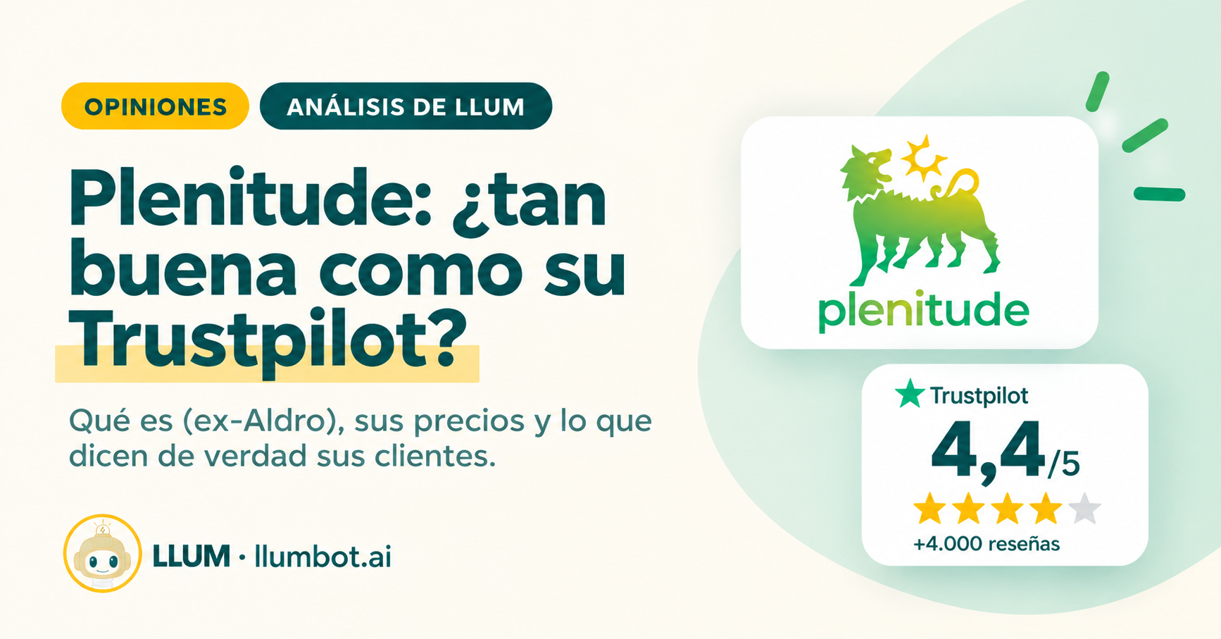 Plenitude opiniones: nota de Trustpilot frente a la OCU