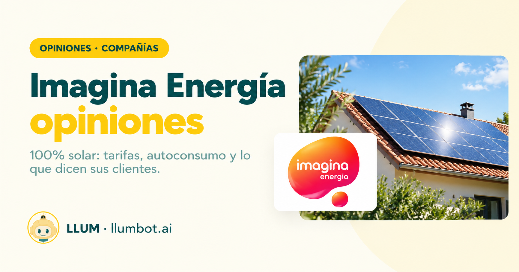 Imagina Energía opiniones: tarifas 100% solar
