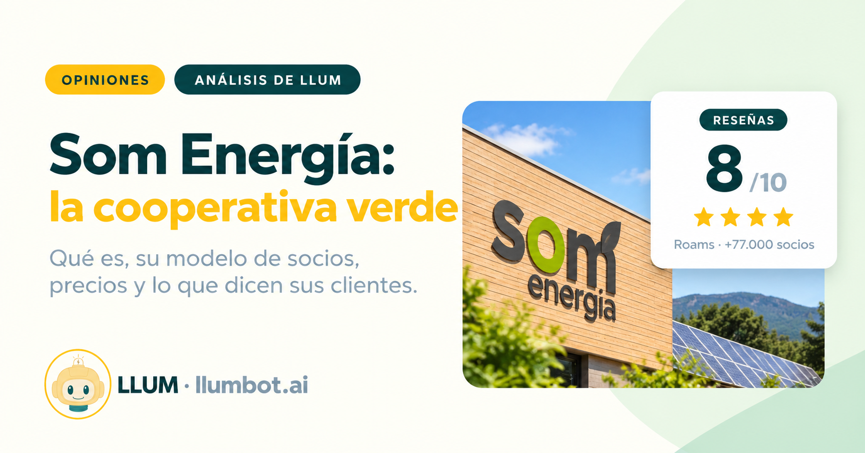 Som Energía opiniones: cooperativa 100% renovable