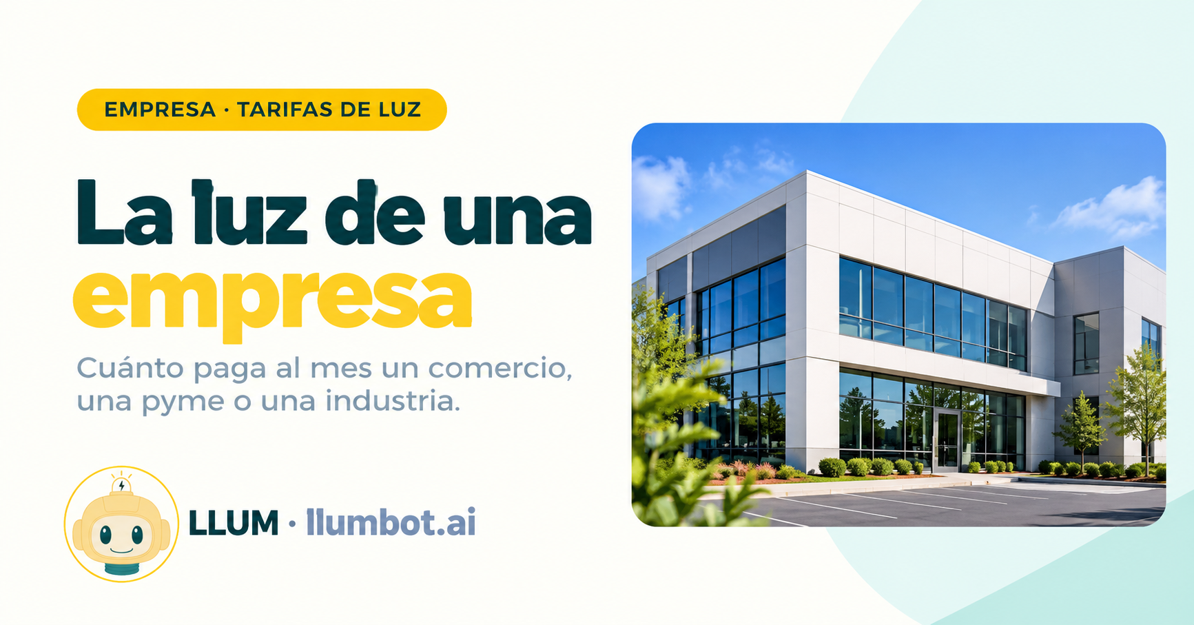 Cuánto cuesta la luz de una empresa al mes