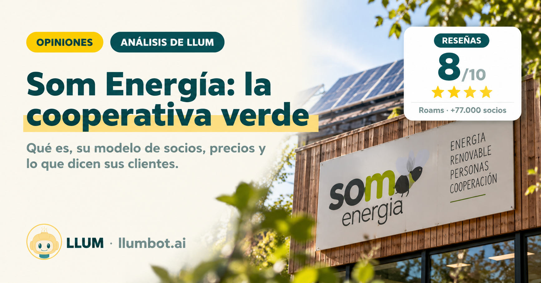 Som Energía opiniones: cooperativa 100% renovable