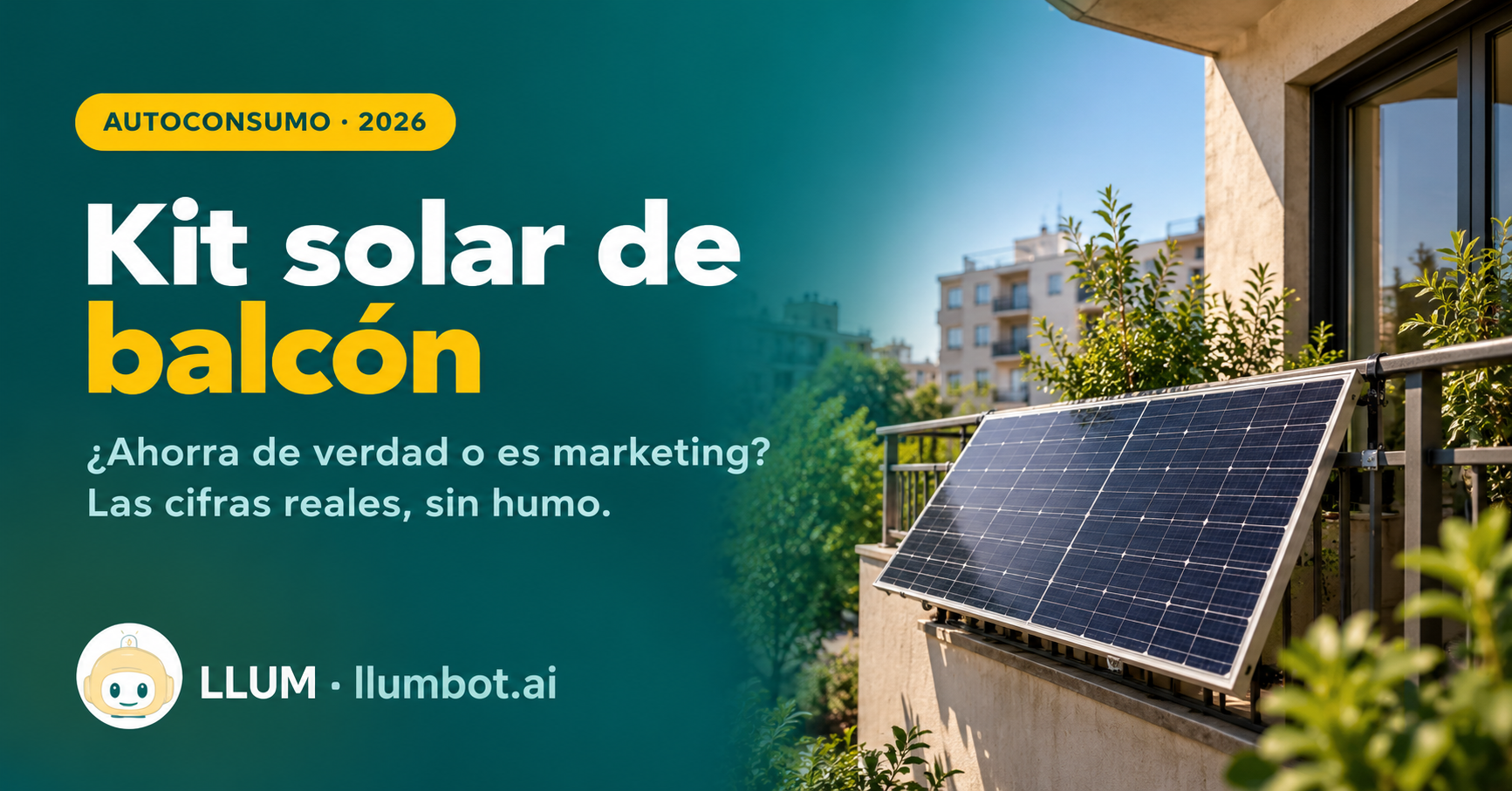 Kit solar de balcón: cuánto ahorra de verdad