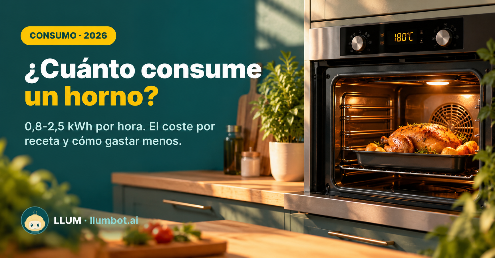 Cuánto consume un horno eléctrico por hora y por receta
